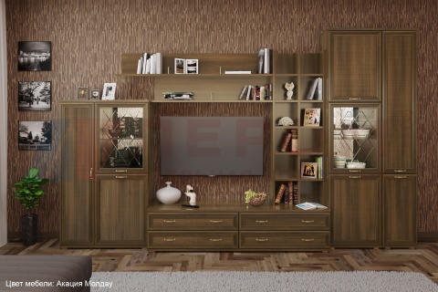 Гостиная-Стенка Карина-05 (В-2224 х Ш-3600 х Г-448 мм)