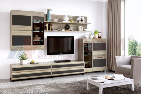 Гостиная-Стенка Камелия №6 (В-2172 х Ш-3060 х Г-452 мм)